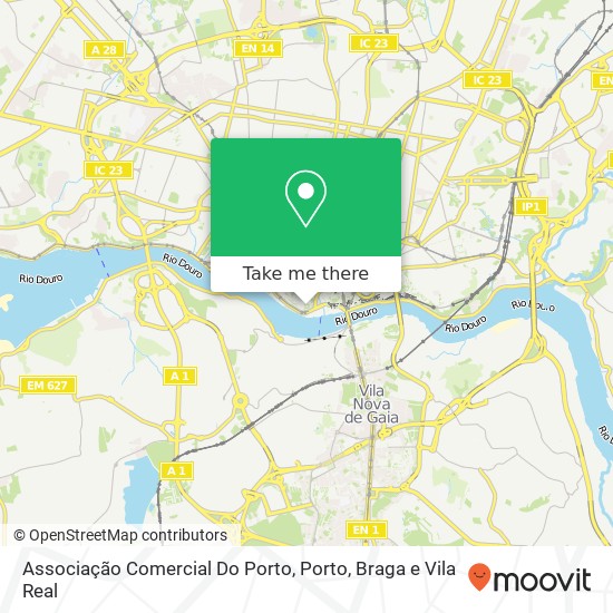 Associação Comercial Do Porto mapa