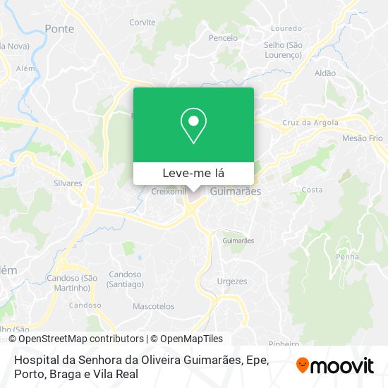 Hospital da Senhora da Oliveira Guimarães, Epe mapa