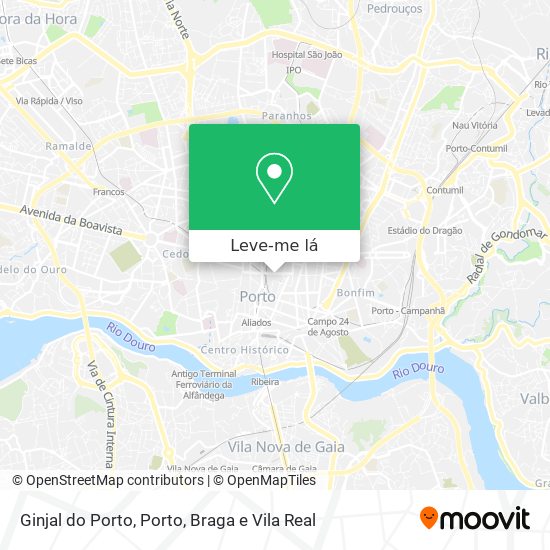 Ginjal do Porto mapa