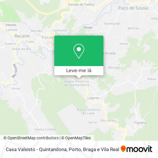 Casa Valxisto - Quintandona mapa