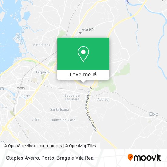 Staples Aveiro mapa