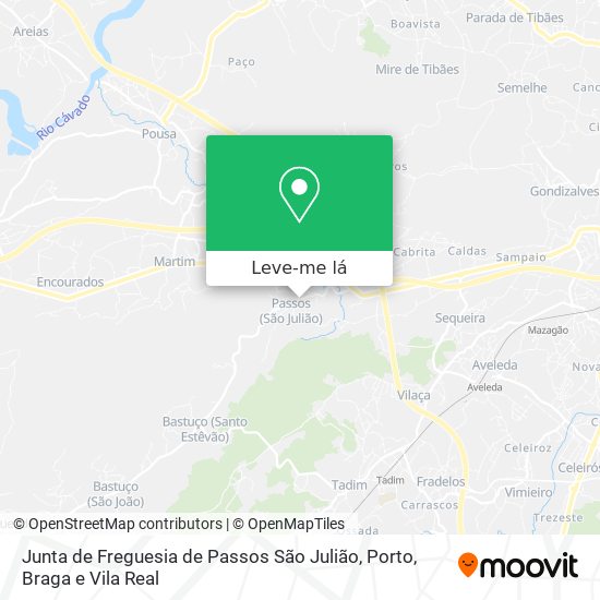Junta de Freguesia de Passos São Julião mapa