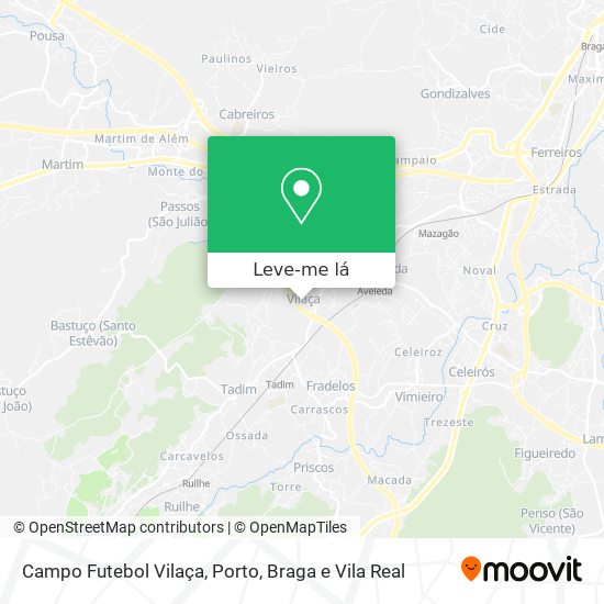 Campo Futebol Vilaça mapa