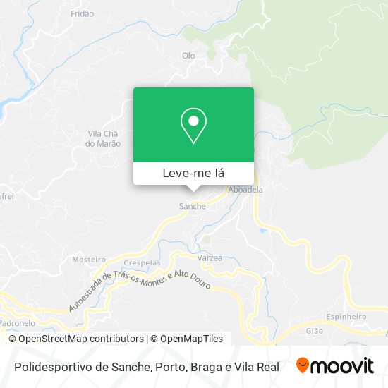 Polidesportivo de Sanche mapa