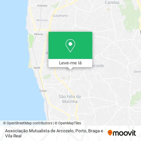 Associação Mutualista de Arcozelo mapa
