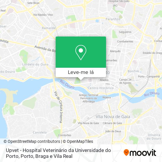 Upvet - Hospital Veterinário da Universidade do Porto mapa