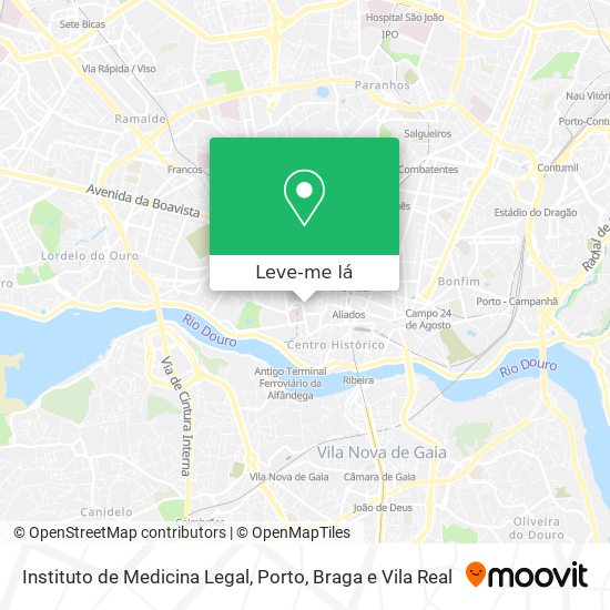 Instituto de Medicina Legal mapa