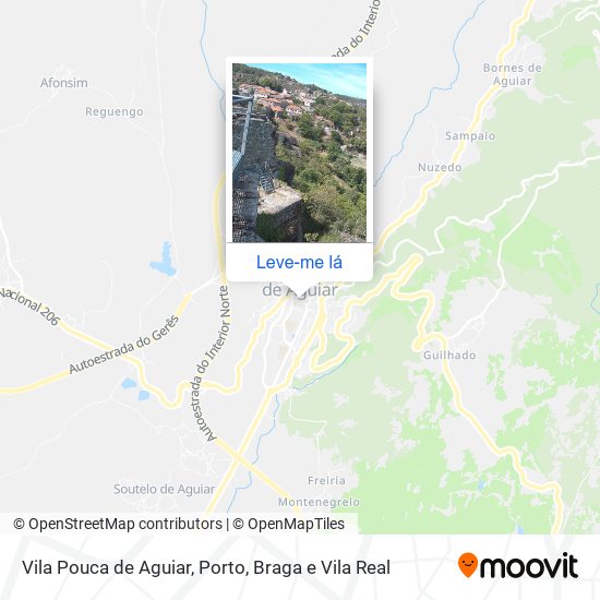 Vila Pouca de Aguiar mapa