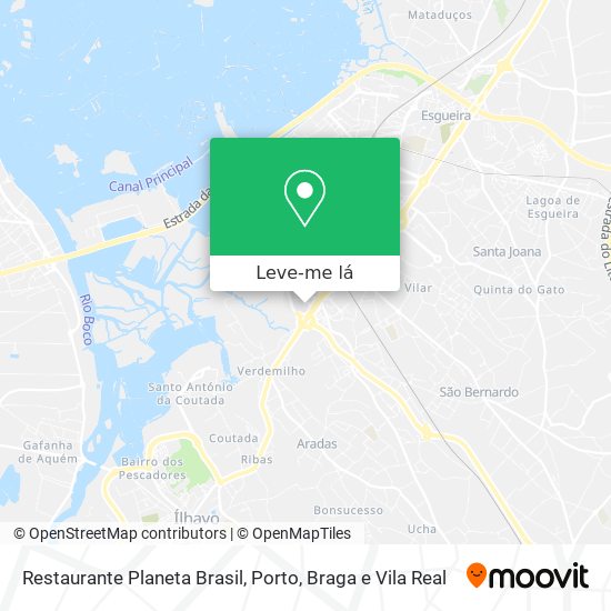 Restaurante Planeta Brasil mapa