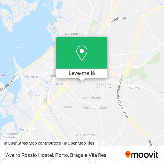 Aveiro Rossio Hostel mapa