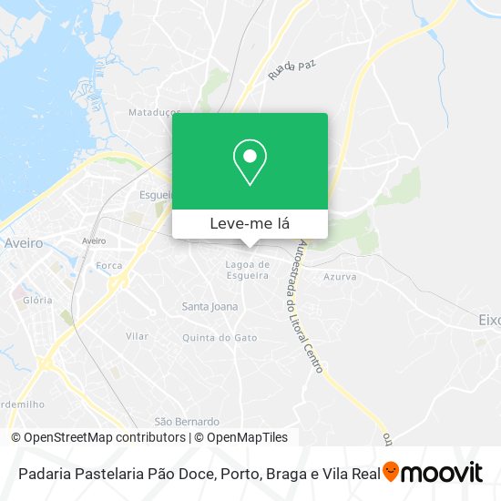 Padaria Pastelaria Pão Doce mapa