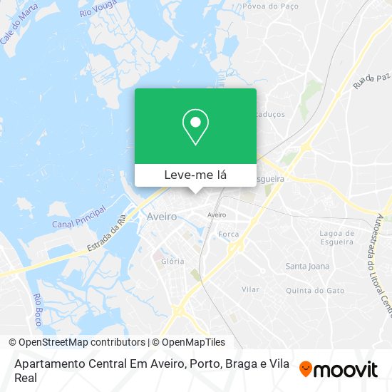 Apartamento Central Em Aveiro mapa