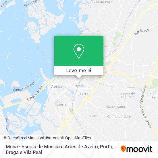 Musa - Escola de Música e Artes de Aveiro mapa