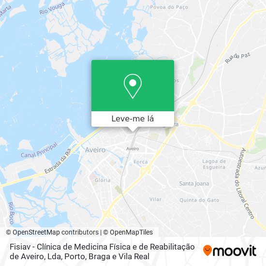 Fisiav - Clínica de Medicina Física e de Reabilitação de Aveiro, Lda mapa