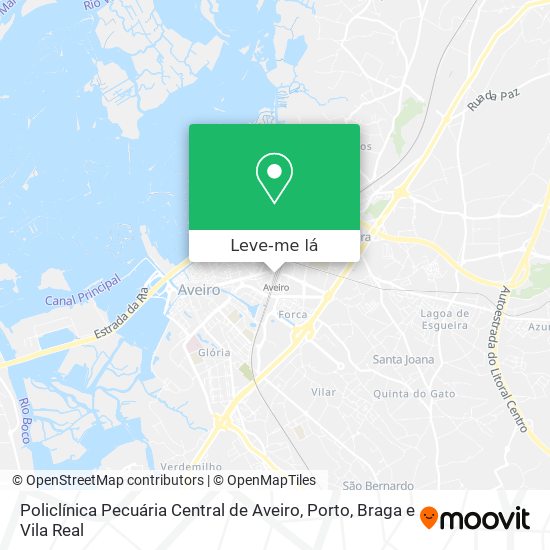 Policlínica Pecuária Central de Aveiro mapa