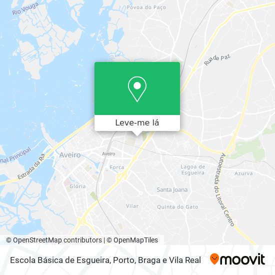 Escola Básica de Esgueira mapa