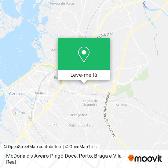 McDonald's Aveiro Pingo Doce mapa