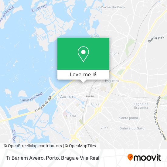 Ti Bar em Aveiro mapa