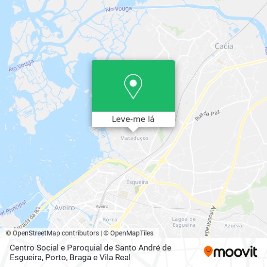 Centro Social e Paroquial de Santo André de Esgueira mapa
