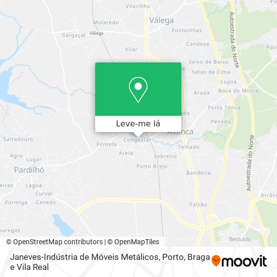 Janeves-Indústria de Móveis Metálicos mapa