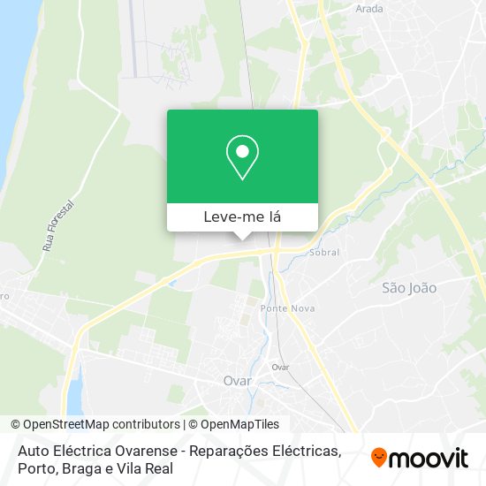 Auto Eléctrica Ovarense - Reparações Eléctricas mapa