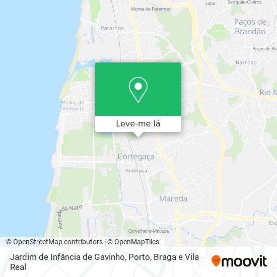 Jardim de Infância de Gavinho mapa