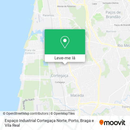 Espaço Industrial Cortegaça Norte mapa