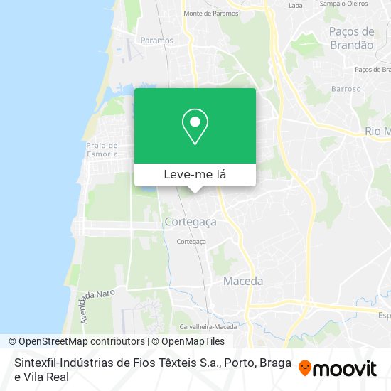 Sintexfil-Indústrias de Fios Têxteis S.a. mapa