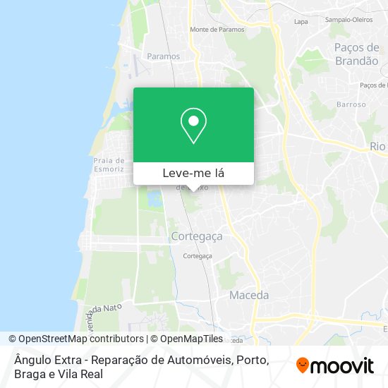 Ângulo Extra - Reparação de Automóveis mapa