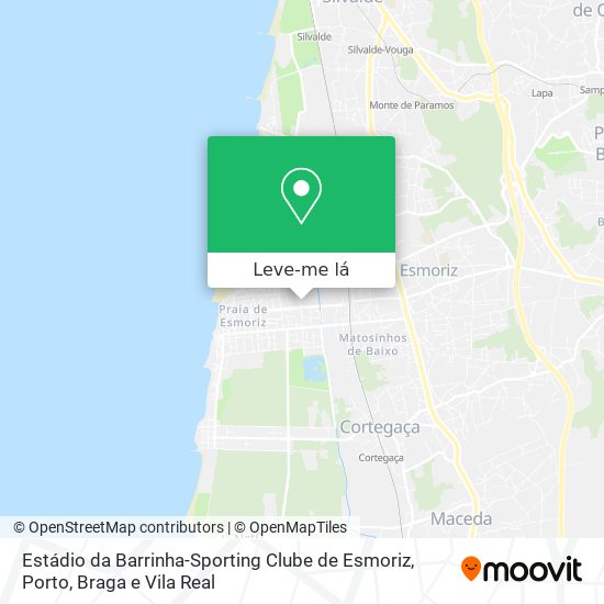 Estádio da Barrinha-Sporting Clube de Esmoriz mapa