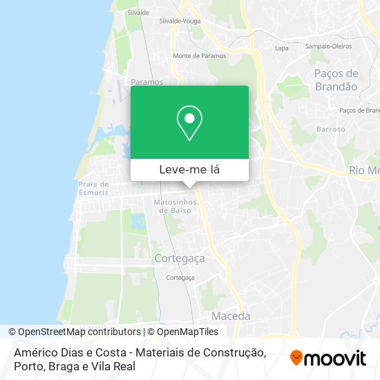 Américo Dias e Costa - Materiais de Construção mapa