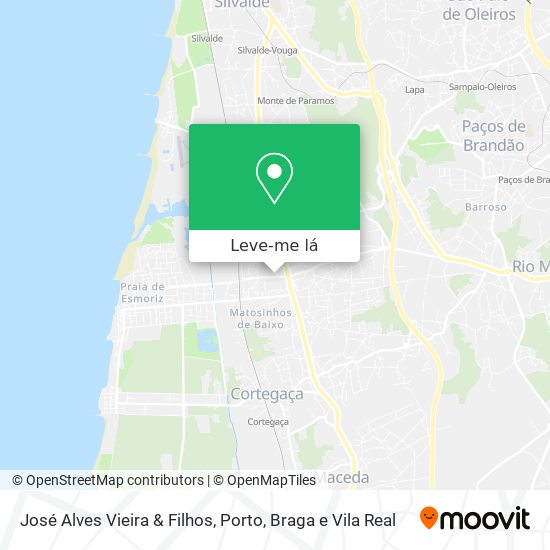 José Alves Vieira & Filhos mapa