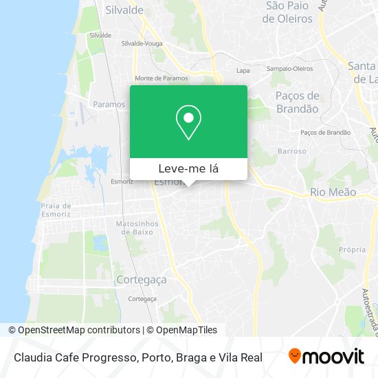 Claudia Cafe Progresso mapa
