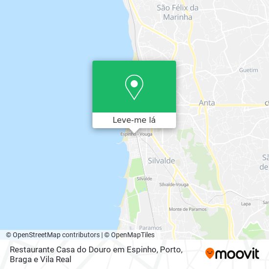 Restaurante Casa do Douro em Espinho mapa