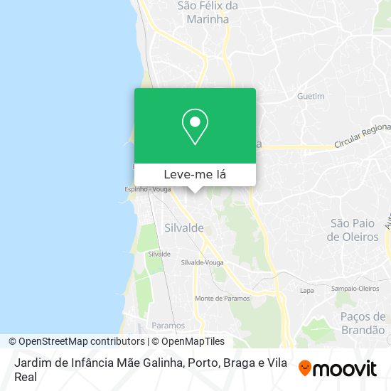 Jardim de Infância Mãe Galinha mapa