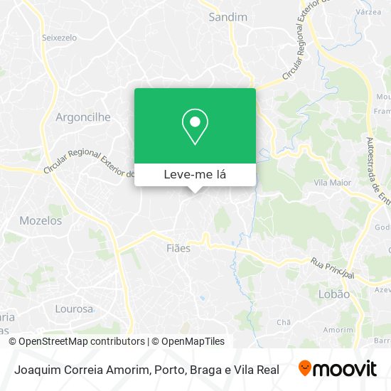 Joaquim Correia Amorim mapa