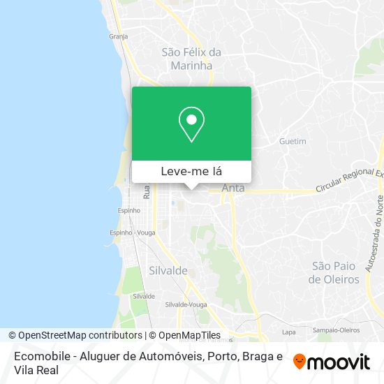 Ecomobile - Aluguer de Automóveis mapa