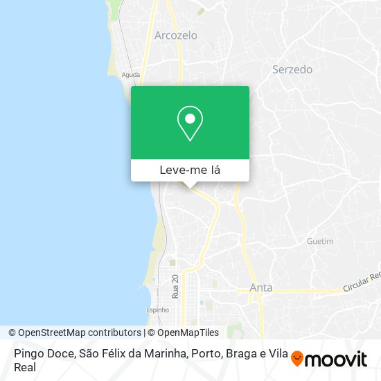 Pingo Doce, São Félix da Marinha mapa