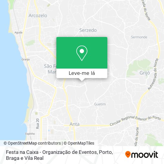 Festa na Caixa - Organização de Eventos mapa