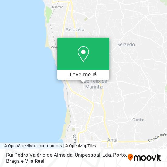 Rui Pedro Valério de Almeida, Unipessoal, Lda mapa