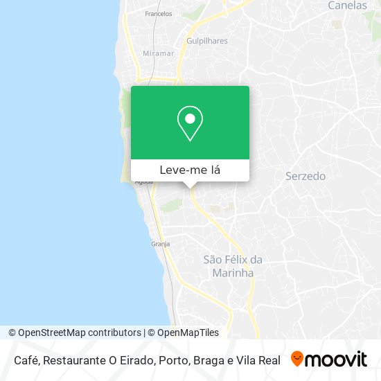 Café, Restaurante O Eirado mapa