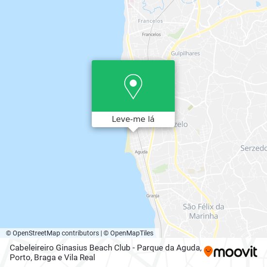 Cabeleireiro Ginasius Beach Club - Parque da Aguda mapa