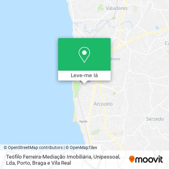 Teófilo Ferreira-Mediação Imobiliária, Unipessoal, Lda mapa