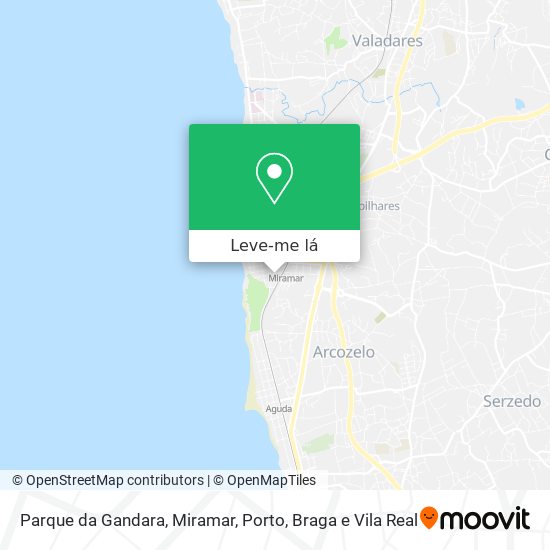 Parque da Gandara, Miramar mapa