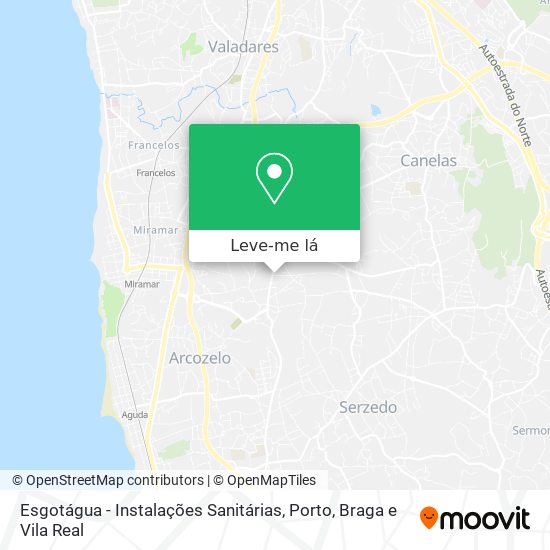 Esgotágua - Instalações Sanitárias mapa