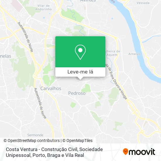 Costa Ventura - Construção Civil, Sociedade Unipessoal mapa