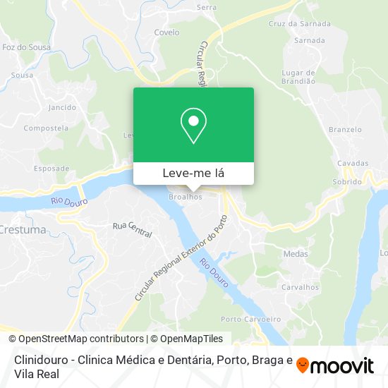 Clinidouro - Clinica Médica e Dentária mapa