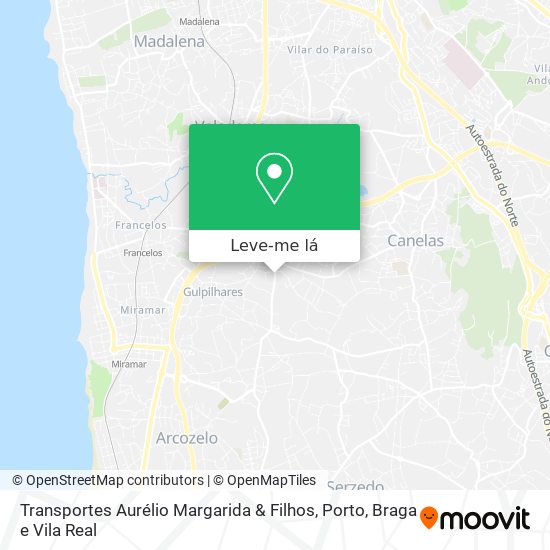 Transportes Aurélio Margarida & Filhos mapa