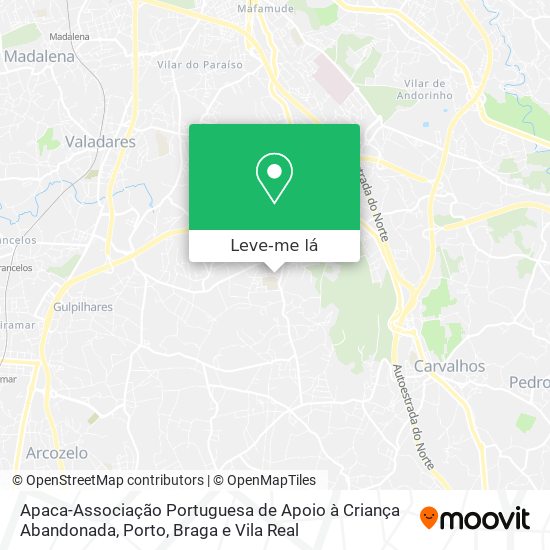 Apaca-Associação Portuguesa de Apoio à Criança Abandonada mapa
