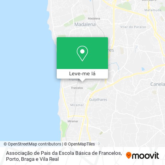 Associação de Pais da Escola Básica de Francelos mapa